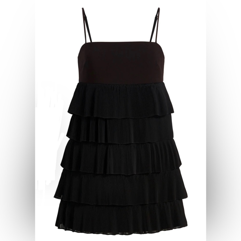 NWT • LIKELY • Women's Mini Tiered/Pleated Cella Dress • 🖤 Black 🖤 • Size 2 • 🥰 - Picture 5 of 7